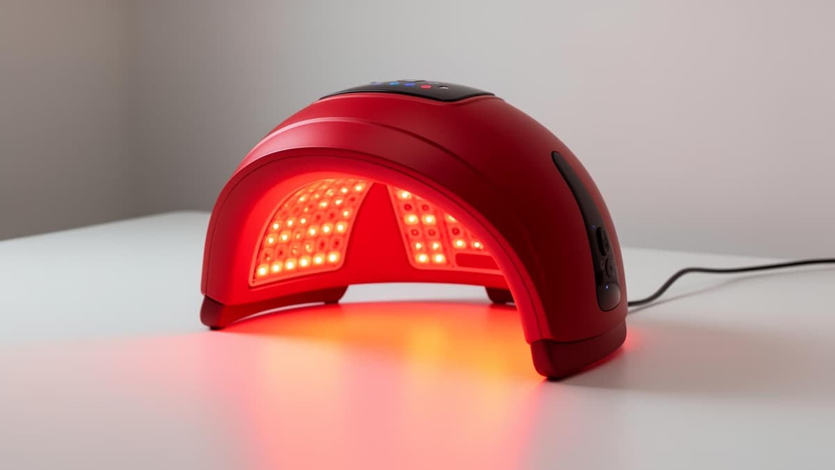 Red light therapy cap for hair regrowth